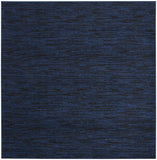 7' Midnight Blue Square Indoor Outdoor Area Rug