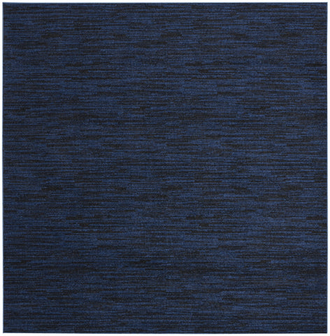 7' Midnight Blue Square Indoor Outdoor Area Rug