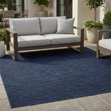 9' Blue Square Indoor Outdoor Area Rug