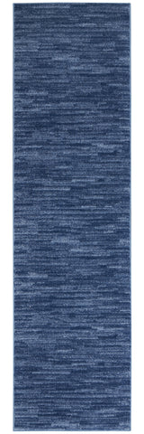 6' Navy Blue Indoor Outdoor Runner Rug