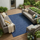 7' X 10' Blue Indoor Outdoor Area Rug