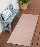 6' Pink Indoor Outdoor Runner Rug