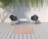 4' X 6' Pink Indoor Outdoor Area Rug