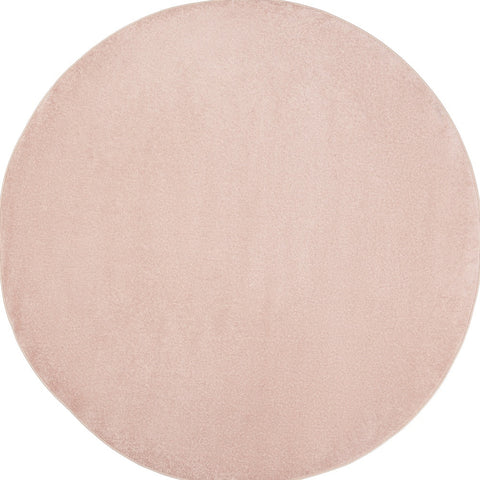 8' X 8' Pink Round Indoor Outdoor Area Rug