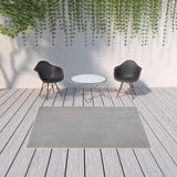 6' X 9' Gray Indoor Outdoor Area Rug