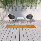 10' Orange Indoor Outdoor Runner Rug