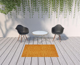 4' X 6' Orange Indoor Outdoor Area Rug