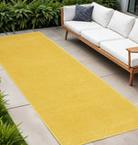 8' Yellow Indoor Outdoor Runner Rug
