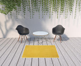 4' X 6' Yellow Indoor Outdoor Area Rug