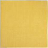 9' X 9' Yellow Square Non Skid Indoor Outdoor Area Rug