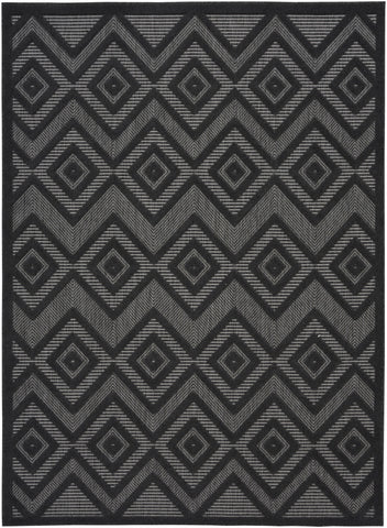 5' X 7' Charcoal Indoor Outdoor Area Rug