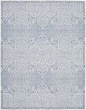 8' X 10' Slate Damask Distressed Washable Area Rug