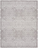8' X 10' Stone Damask Distressed Washable Area Rug