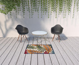3' X 5' Red And Ivory Indoor Outdoor Area Rug