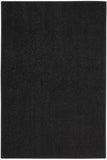 4' Runner Black Indoor Outdoor Runner Rug