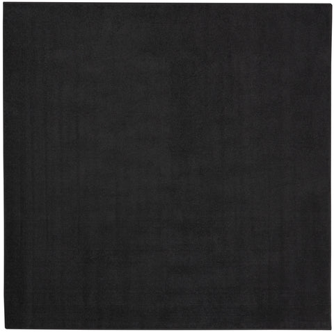 5' X 5' Black Square Indoor Outdoor Area Rug