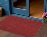 3' X 5' Brick Red Non Skid Indoor Outdoor Area Rug