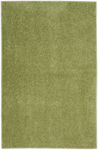 4' Runner Green Indoor Outdoor Runner Rug