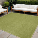5' X 5' Green Square Indoor Outdoor Area Rug