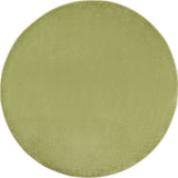 6' X 6' Green Round Indoor Outdoor Area Rug