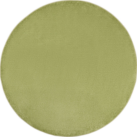 6' X 6' Green Round Indoor Outdoor Area Rug