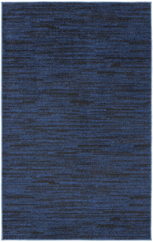 3' X 5' Blue Indoor Outdoor Area Rug