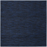 5' Midnight Blue Square Indoor Outdoor Area Rug