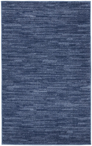 3' X 5' Blue Indoor Outdoor Area Rug