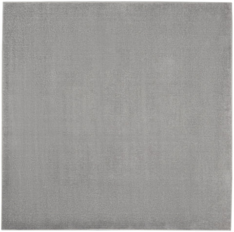 5' X 5' Gray Square Indoor Outdoor Area Rug
