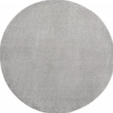 6' X 6' Gray Round Indoor Outdoor Area Rug