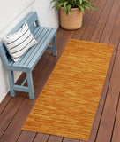 2' X 4' Orange Indoor Outdoor Runner Rug