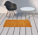 2' X 4' Orange Indoor Outdoor Runner Rug