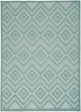 4' X 6' Aqua Indoor Outdoor Area Rug