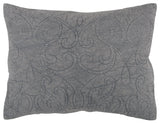 Gray Damask Queen Quilt