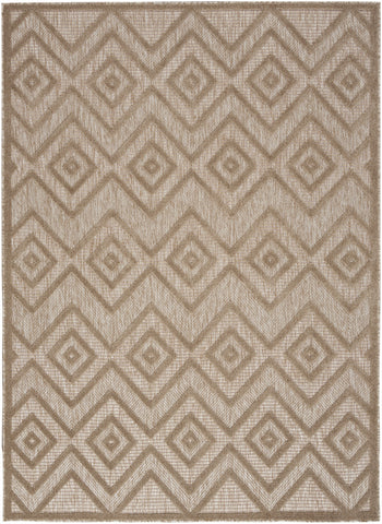 4' X 6' Beige Indoor Outdoor Area Rug