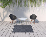 4' X 6' Blue Indoor Outdoor Area Rug