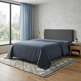 Indigo Checkered Queen Quilt