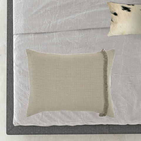 Natural Checkered King Quilt