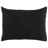 Black Geometric Queen Quilt
