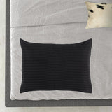 Black Geometric Queen Quilt