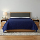 Indigo Geometric Queen Quilt