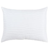 92" X 106" White Geometric Cotton Quilt
