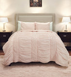 Pink Geometric Queen Quilt