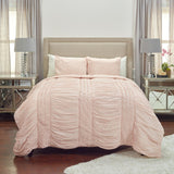 Pink Geometric Twin Quilt