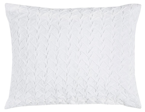 White Geometric King Quilt