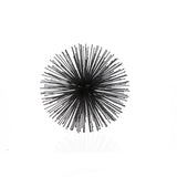 8" Black Iron Decorative Orb Tabletop Sculpture