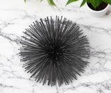 6" Black Iron Decorative Orb Tabletop Sculpture