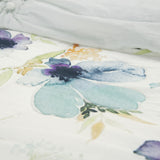Set of Two Blue And Green Floral Twin Extra Long Quilt
