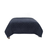 Indigo Polka Dots King Quilt