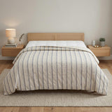 Natural Queen Linen Dry Clean Only Polyester Duvet Cover